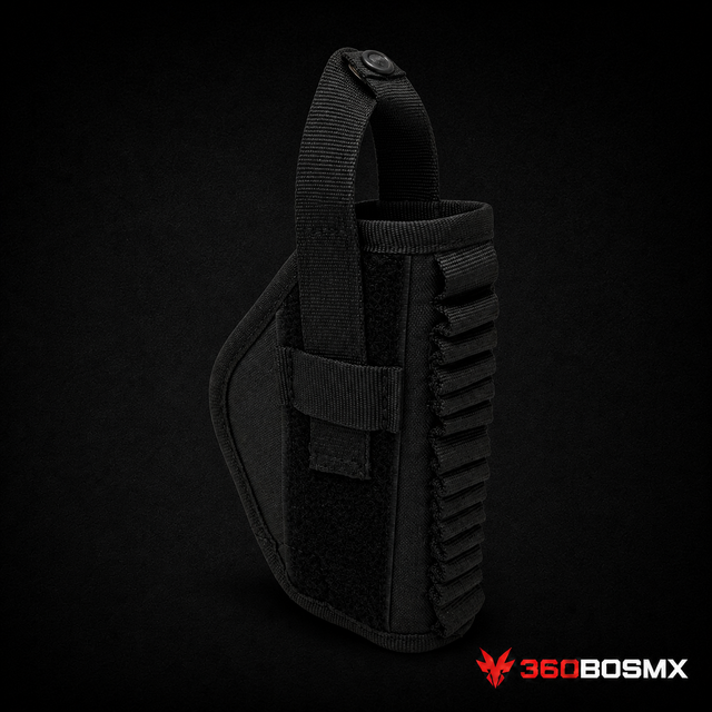 Funda Militar Ajustable Pistola Porta Cargador O Munición Universal SN78/79 - Negroo