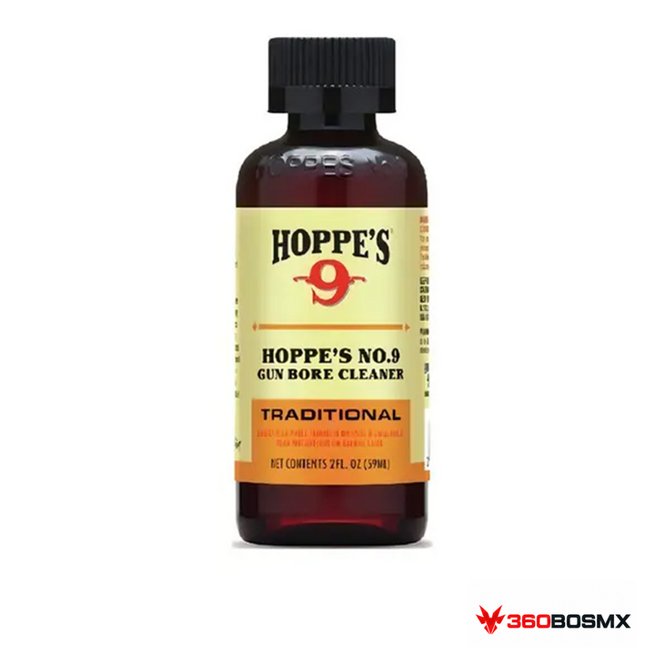 Solvente limpiador Hoppe’s No. 9 modelo 902, botella de 2 oz