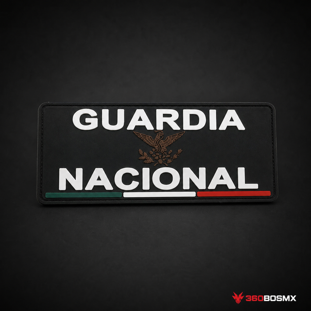 Parche Guardia Nacional Grande para Chaleco QZ00 – Negro MP
