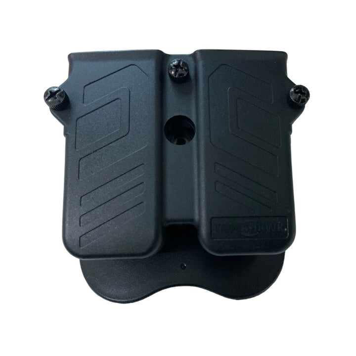 Holster con porta cargador doble universal WG8802 — Negro