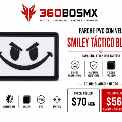 Parche PVC c/ Velcro Smile