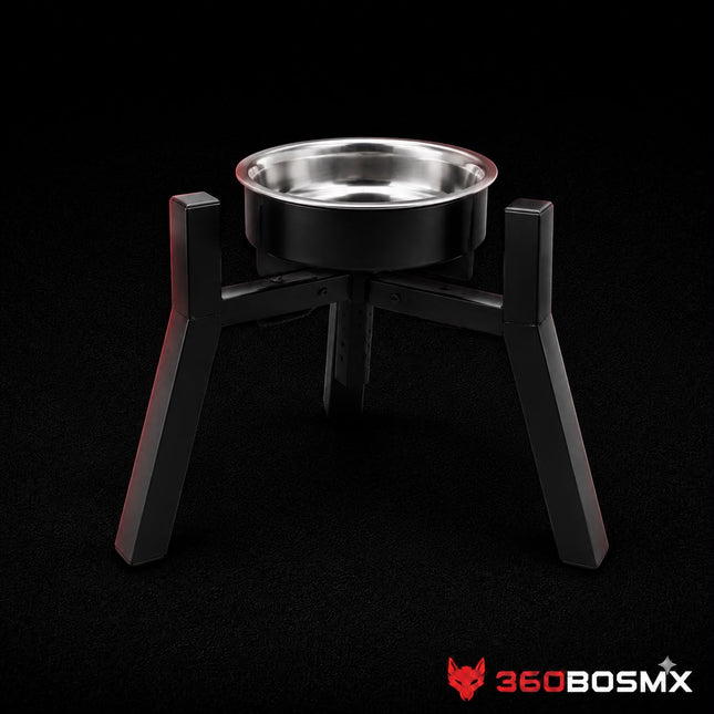 Comedero Elevado para Perros - Soporte Negro