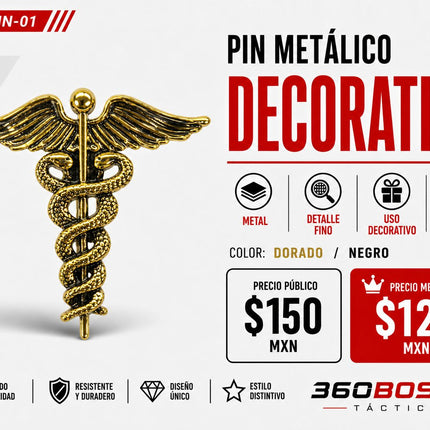 Pin Metalico Decoracion