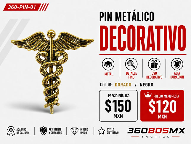 Pin Metalico Decoracion