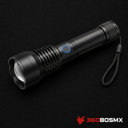 Linterna Táctica LED T9 5000 lm con Zoom – DT447