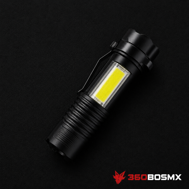 Mini Linterna Táctica LED COB 1200 lm con Clip – DT56