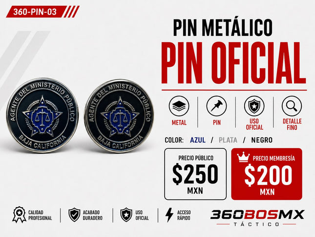 Pin Metalico Oficial