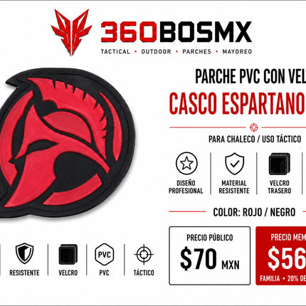 Parche PVC c/ Velcro Espartano