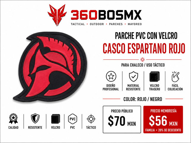 Parche PVC c/ Velcro Espartano