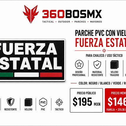Parche PVC c/ Velcro Fuerza Estatal