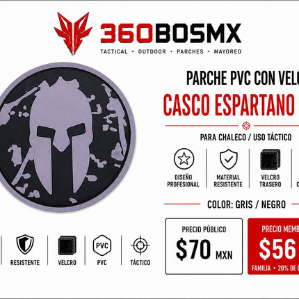 Parche PVC c/ Velcro Espartano
