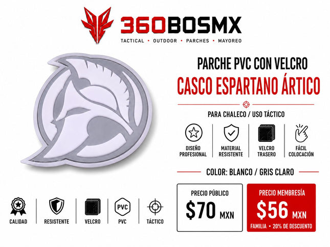 Parche PVC c/ Velcro Espartano