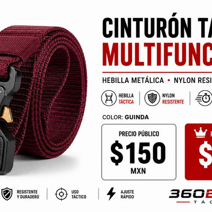 Cinturon Tactico Multifuncional