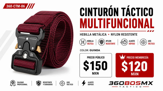 Cinturon Tactico Multifuncional