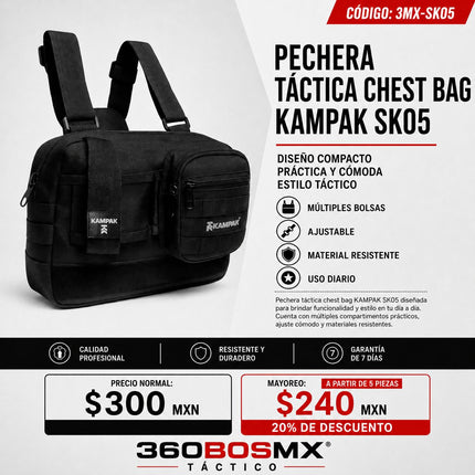 Pechera KAMPAK Negro