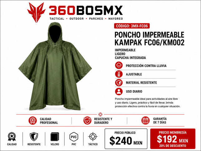 Poncho Impermeable