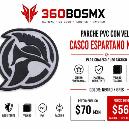 Parche PVC c/ Velcro Espartano