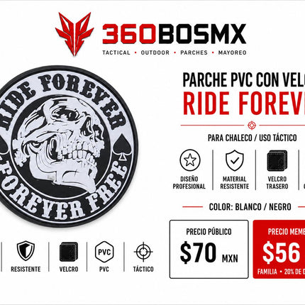 Parche PVC c/ Velcro Ride Forever A3
