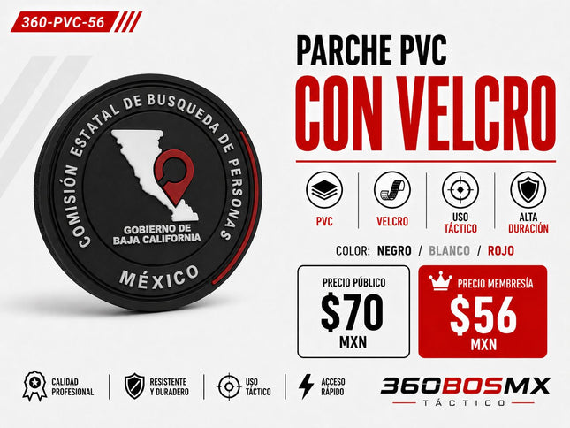 Parche PVC  c/ Velcro