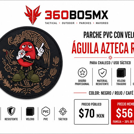 Parche PVC c/ Velcro Mexico