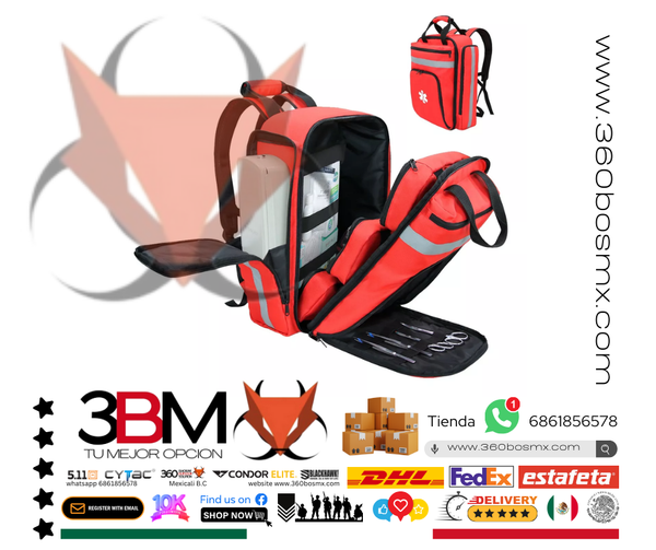 Mochila Emergencia Primeros Auxilios	3BMA198	1152