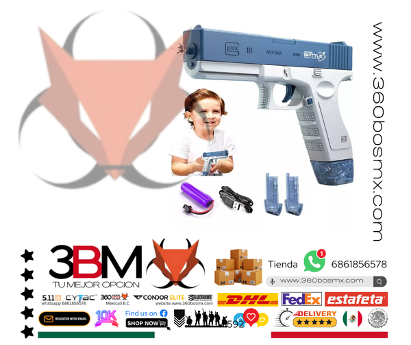 Pistola De Agua Eléctricas De Juguete Para Niños	240	3BM-0272 MP MM