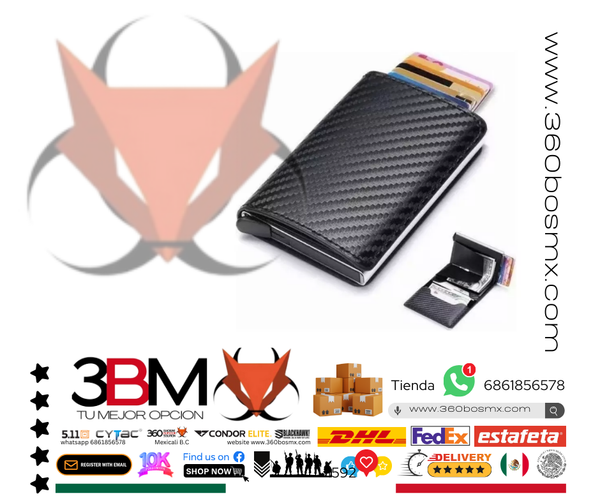Cartera Piel Bloqueo RFID	157	3BM-0289 MP MM