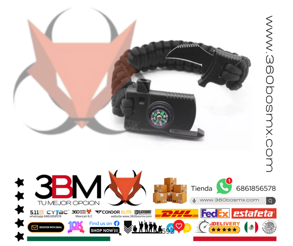 Pulsera Survivor Con Navaja	40	3BM-0357 C11 JD MM MP