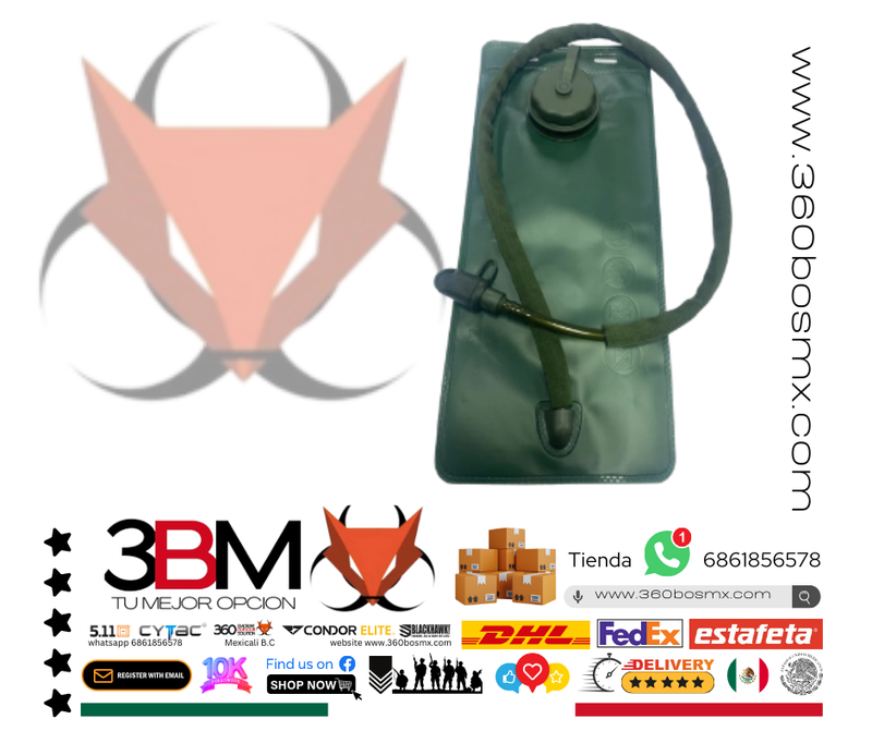 Bolsa Hidratadcion 2.5L Verde	158	3BM-0420 JD MM MP