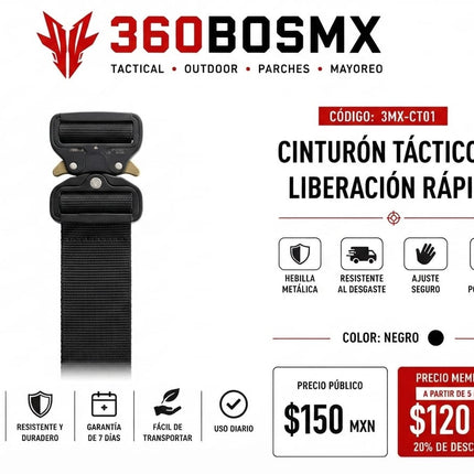 Cinto Tactico Liberacion Rapida
