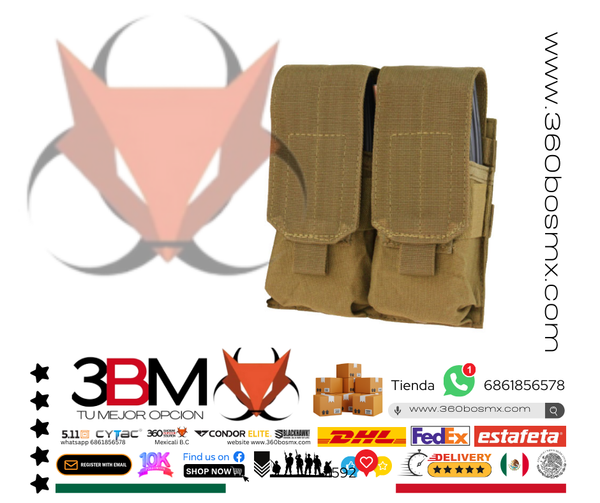 Porta Cargador Chaleco Molle Kaki 	160	3BM-0122 D   JD MP MM