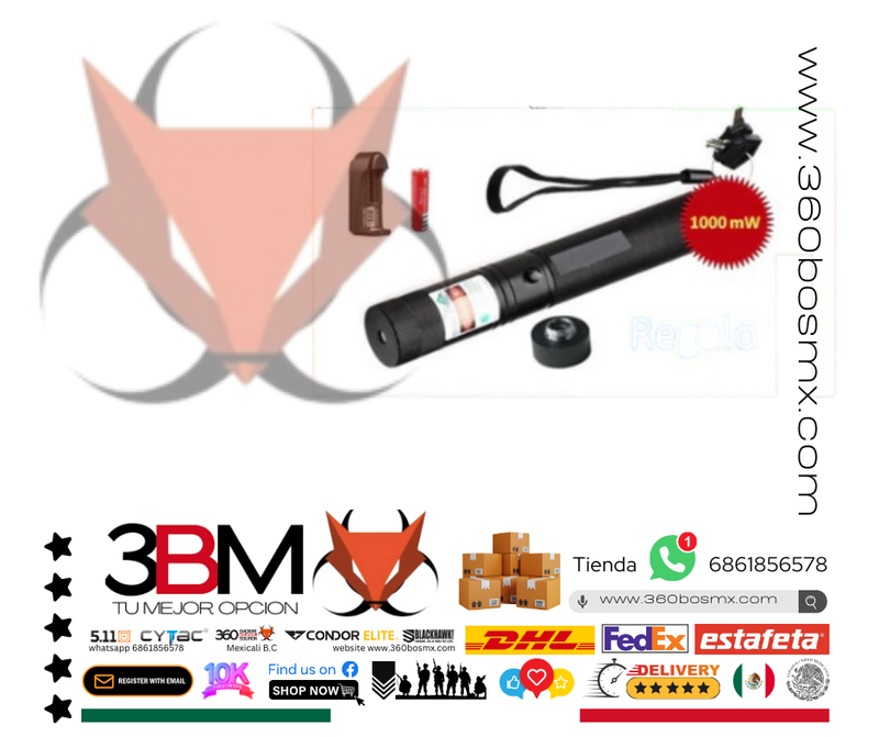 Laser Puntero Verde Recargable Grande 	176	3BM-0405 JD MM MP