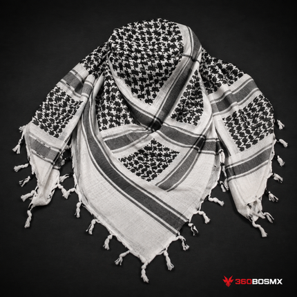 Palestina Shemagh TT085 / X227 80% Algodón - Blanca