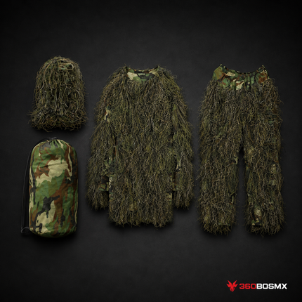 Traje Ghillie Ghost de Camuflaje SN013 - Selva