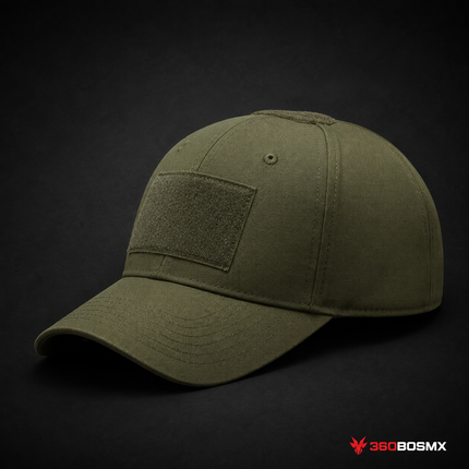 Gorra Táctica con Paneles BQM / MZ-016 - Verde Militar