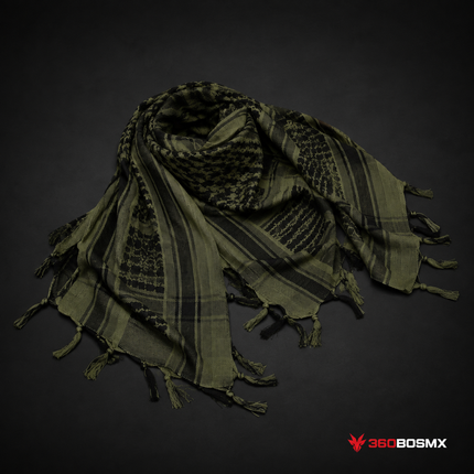 Palestina Shemagh SN026 50% Algodón - Verde