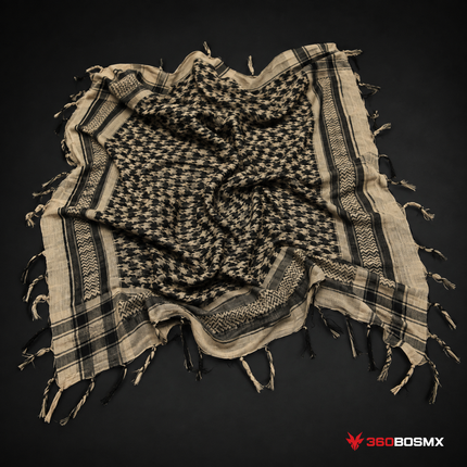 Palestina Shemagh SN026 50% Algodón - Caqui