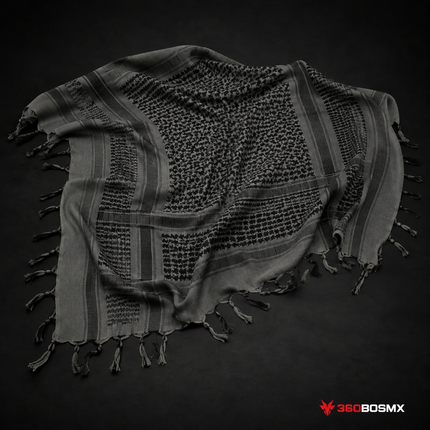 Palestina Shemagh SN026 50% Algodón - Gris