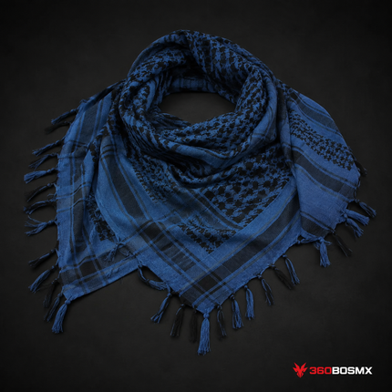 Palestina Shemagh SN026 50% Algodón - Azul