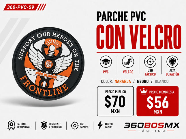 Parche PVC  c/ Velcro