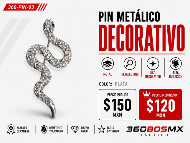 Pin Metalico Decoracion