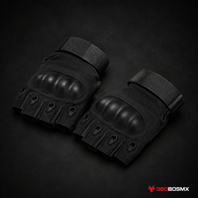 Guantes Tácticos de Dedos Cortos GJP735B - Negro - Hombre MP