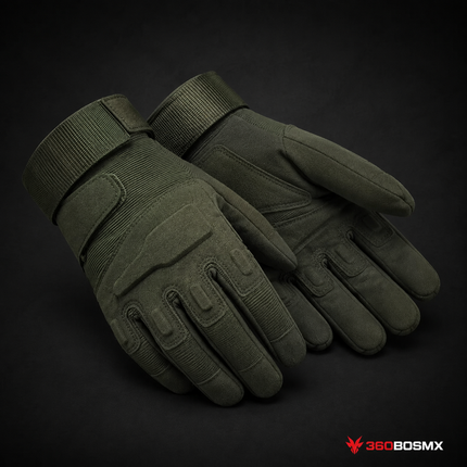 Guantes Tácticos de Dedos Completos GJP736Q - Verde Militar - Hombre