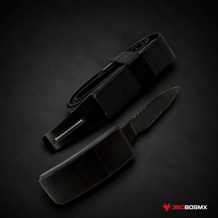 Cinturón Táctico con Cuchillo Oculto X261 - Negro
