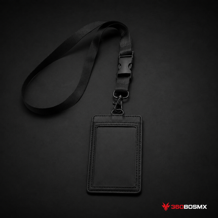 Porta Credencial con Cordón SN190 - Negro
