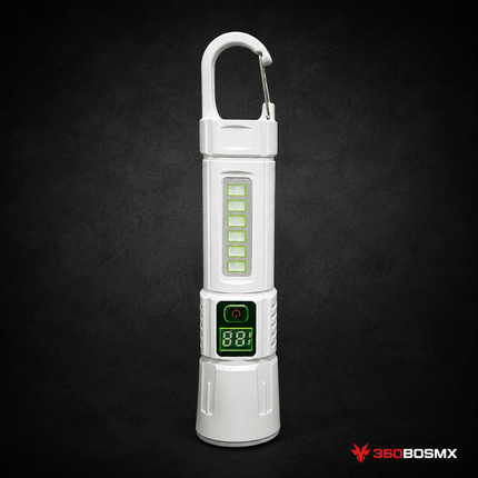 Linterna LED Recargable con Gancho y Zoom DT743