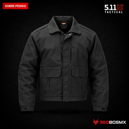 Chaqueta Double Duty 5.11 en color Negro, prenda sobre pedido