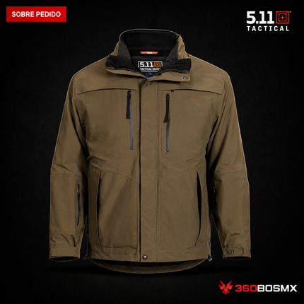 Parka Bristol 5.11 en color Verde Tundra, prenda sobre pedido