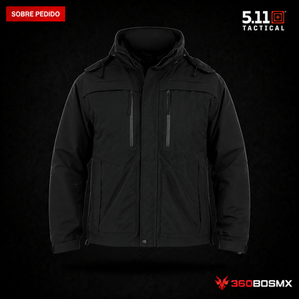 Chaqueta de Servicio Valiant 5.11 en color Negro, prenda sobre pedido