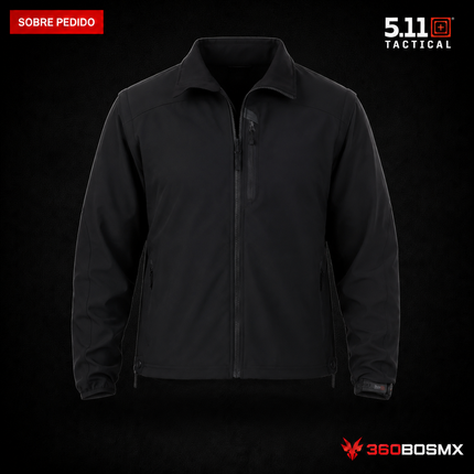 Chaqueta Valiant Softshell 5.11 en color Negro, prenda sobre pedido